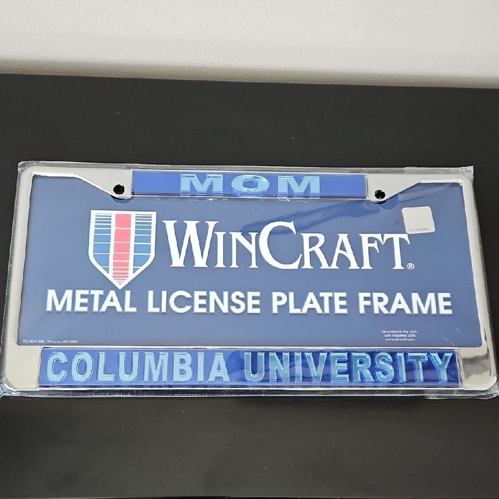 Columbia University Mom Plate Cover
